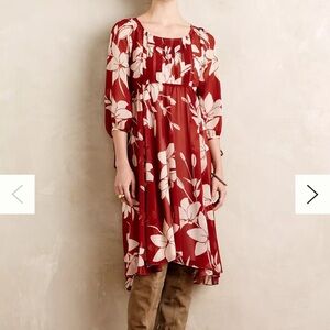 MAEVE Anthropologie Floral Laelia Midi Dress